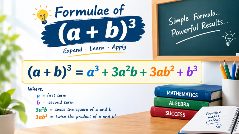 Formula of (a+b)3